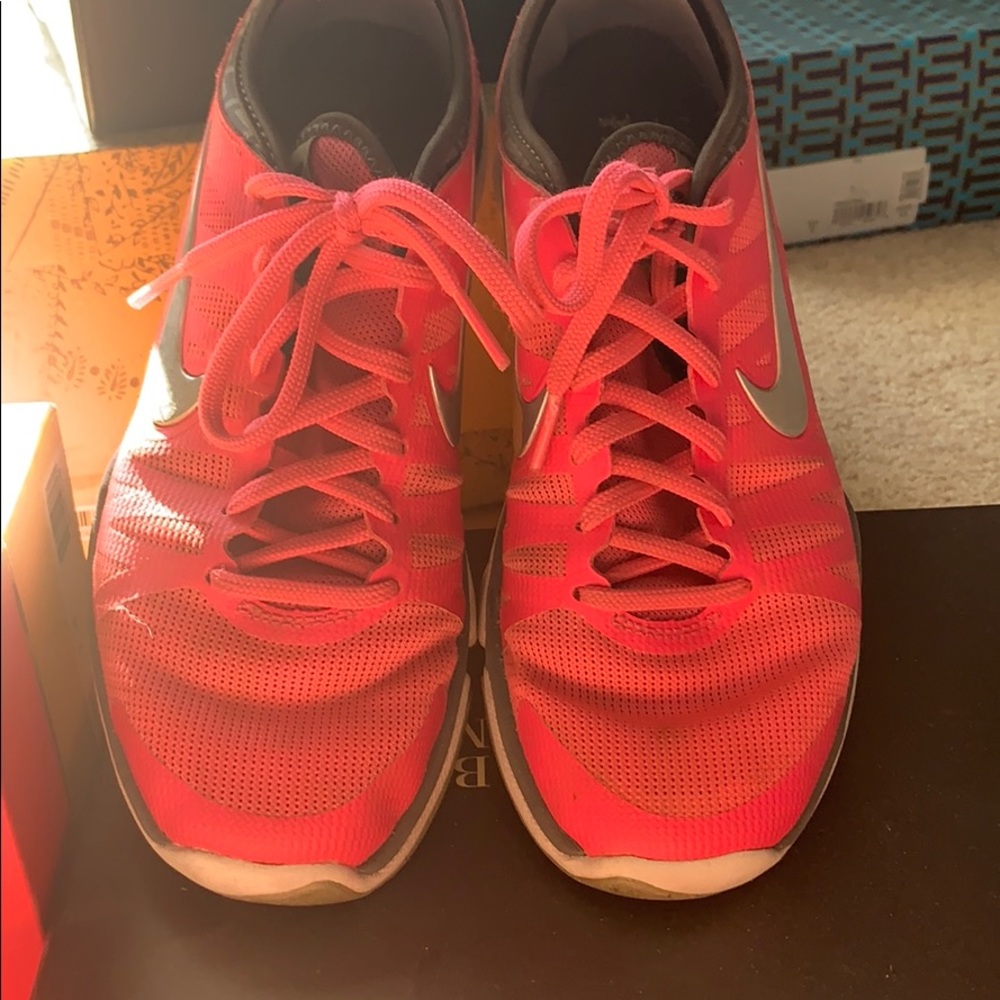 Pink nike sneakers